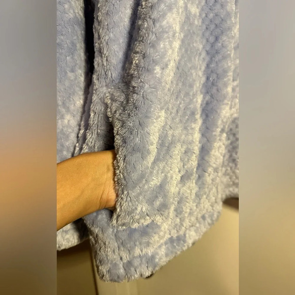 NWT Columbia Fire Side II Sherpa 1/2 Zip Blue Girls Extra Large - Picture 3 of 9